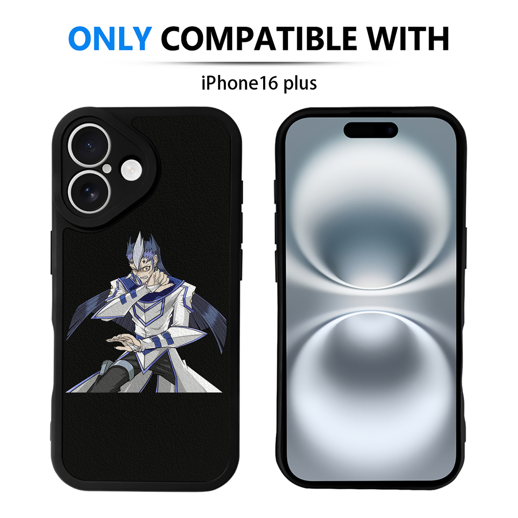 （画像用） 遊☆戯☆王 Yu-Gi-Oh! 【iPhone 16シリーズ対応】シリコンスマホケース（レザー調） 材質：シリコン
